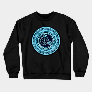 Vintage bicycle mandala Crewneck Sweatshirt